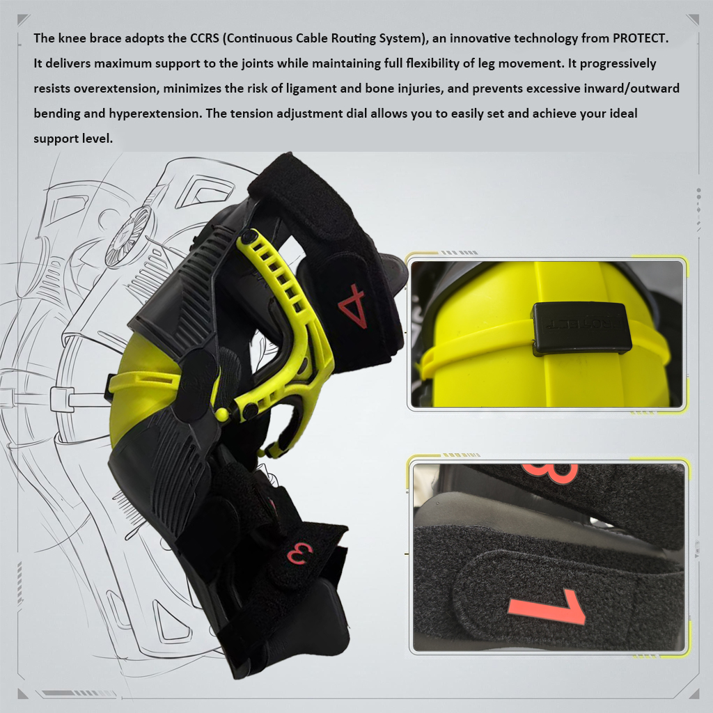Motorcycle Gear For Sale - Verstellbare Motocross-Knieschützer mit Gel-Polsterung, rutschfest, Exoskelett-Schutz