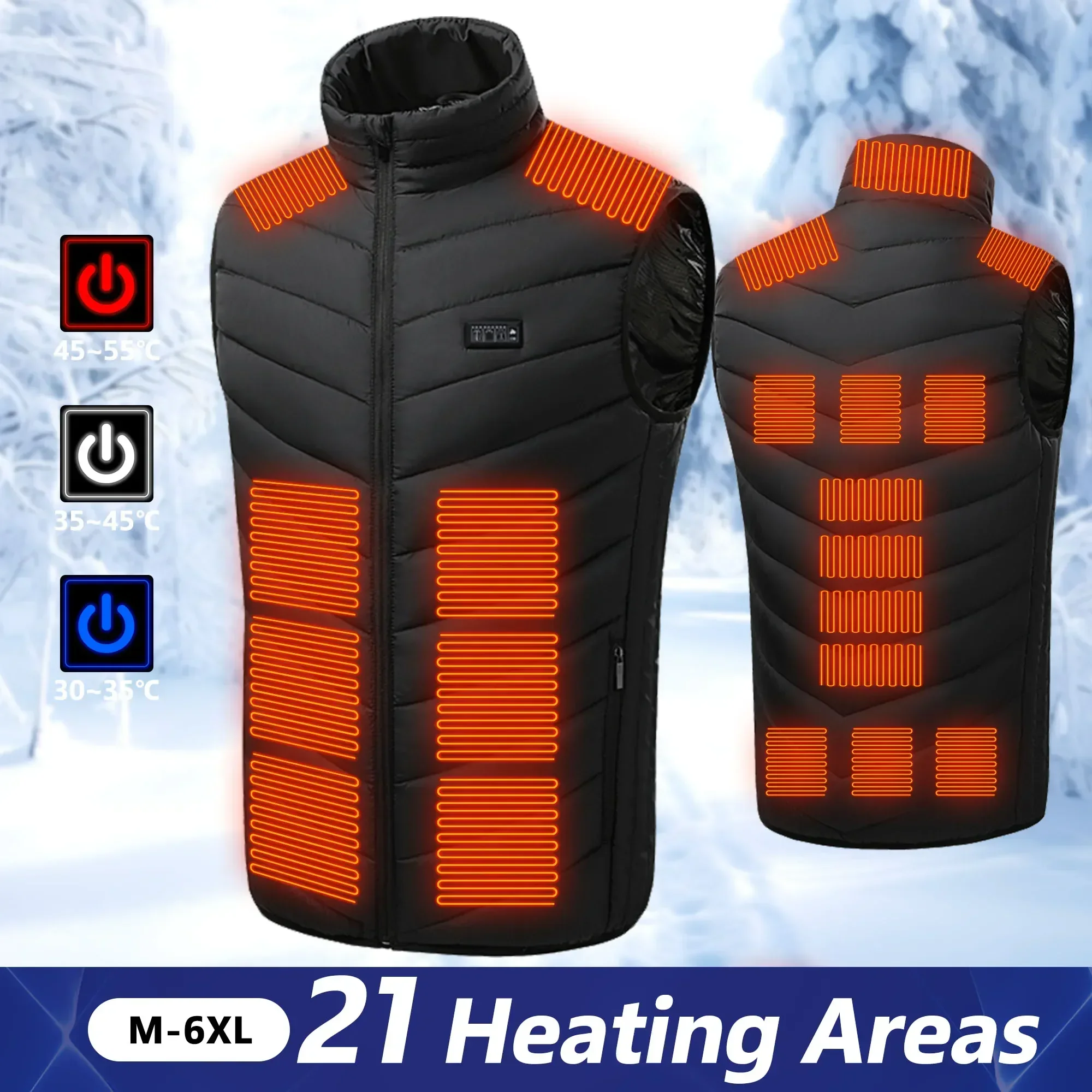 Motorcycle Gear Vest - 21, beheizte Weste, elektrisch beheizte Jacken,
