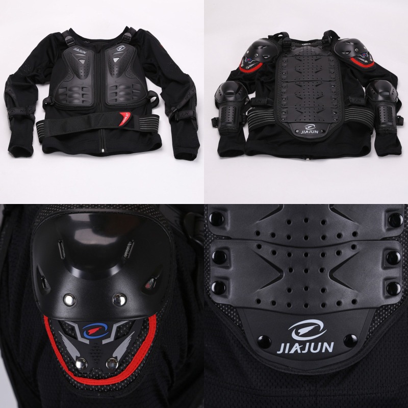 Motorcycle Gear Vest - Ganzjahres-Motocross-Rennschutzjacke Motorradjacke Motocross-Motorradweste Rücken- und Brustschutz