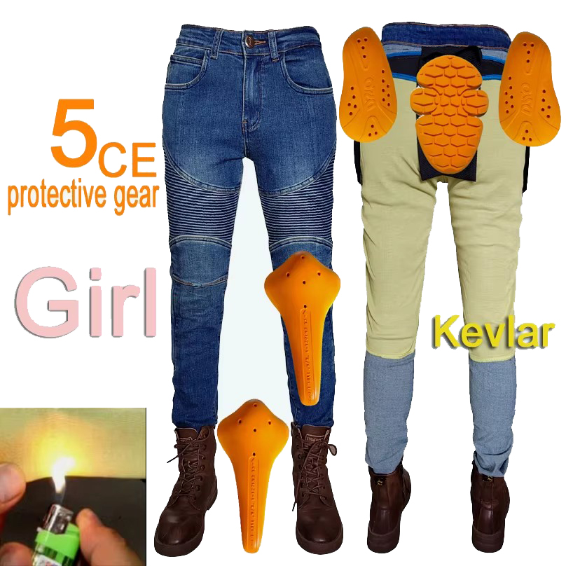 Damen-Motorradjeans Kevlar-Mot – Motorcycle Gear Jeans Bewertung und Preis