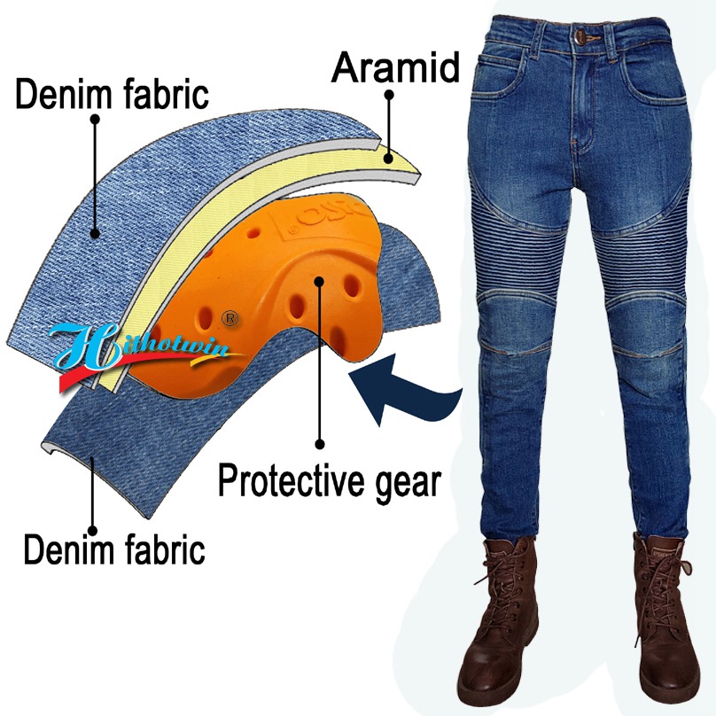 Damen-Motorradjeans Kevlar-Mot – Motorcycle Gear Jeans Bewertung und Preis