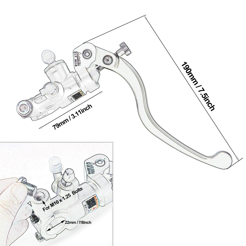 Adelin Silber 14mm 15mm 16mm 1 – Motorcycle Gear And Accessories Bewertung und Preis