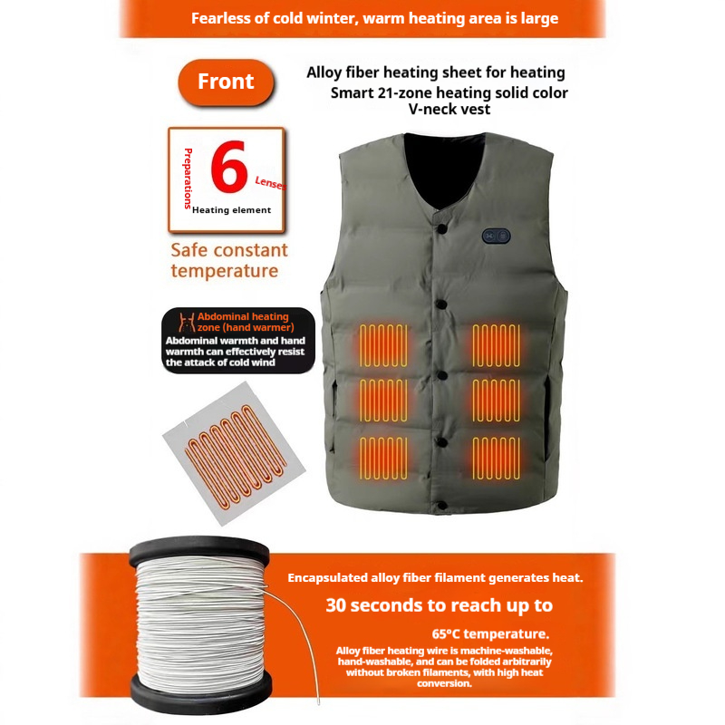 Winter Neue Stil 21 Zone V-aus – Motorcycle Gear Vest Bewertung und Preis